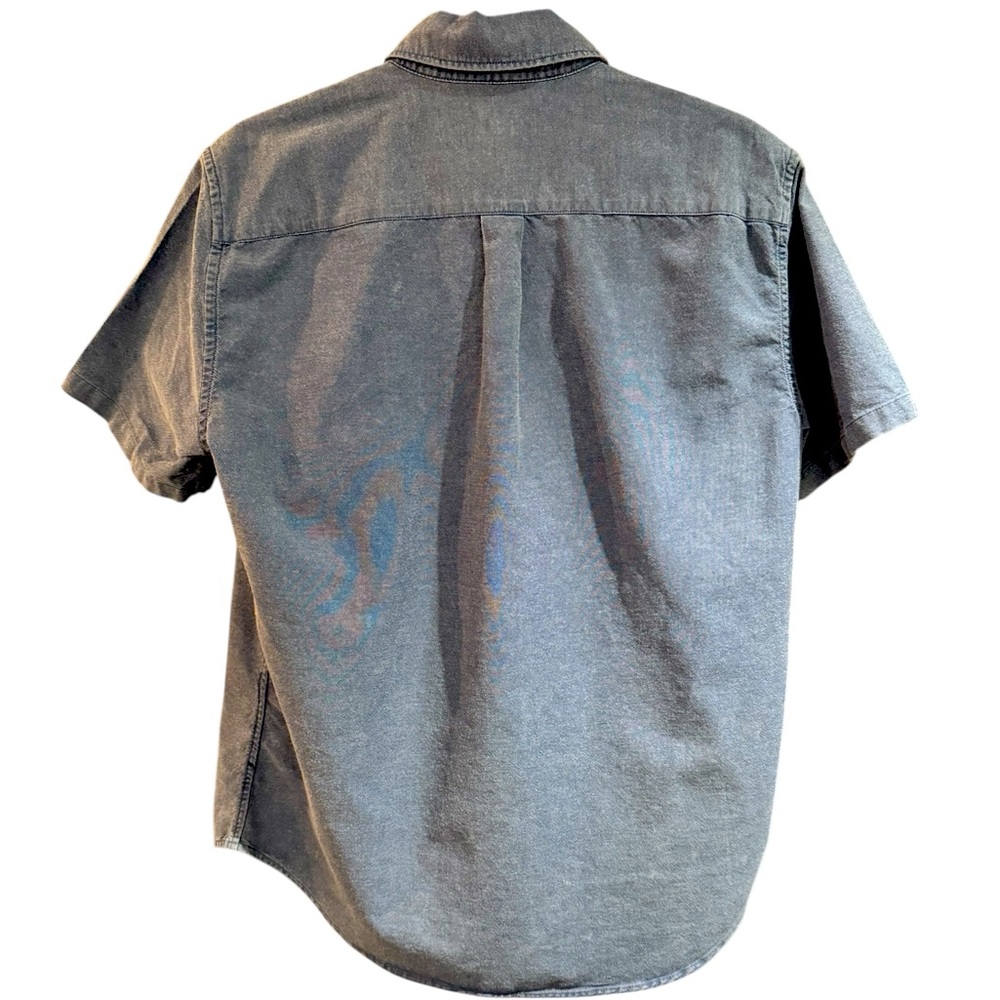 GAP Blue Casual Short Sleeve Button Down Shirt with Tailored Fit, Men's S - Picture 4 of 8
